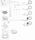 Flywheel Governor Spring Diagram and Parts List for  Briggs and Stratton Engine
